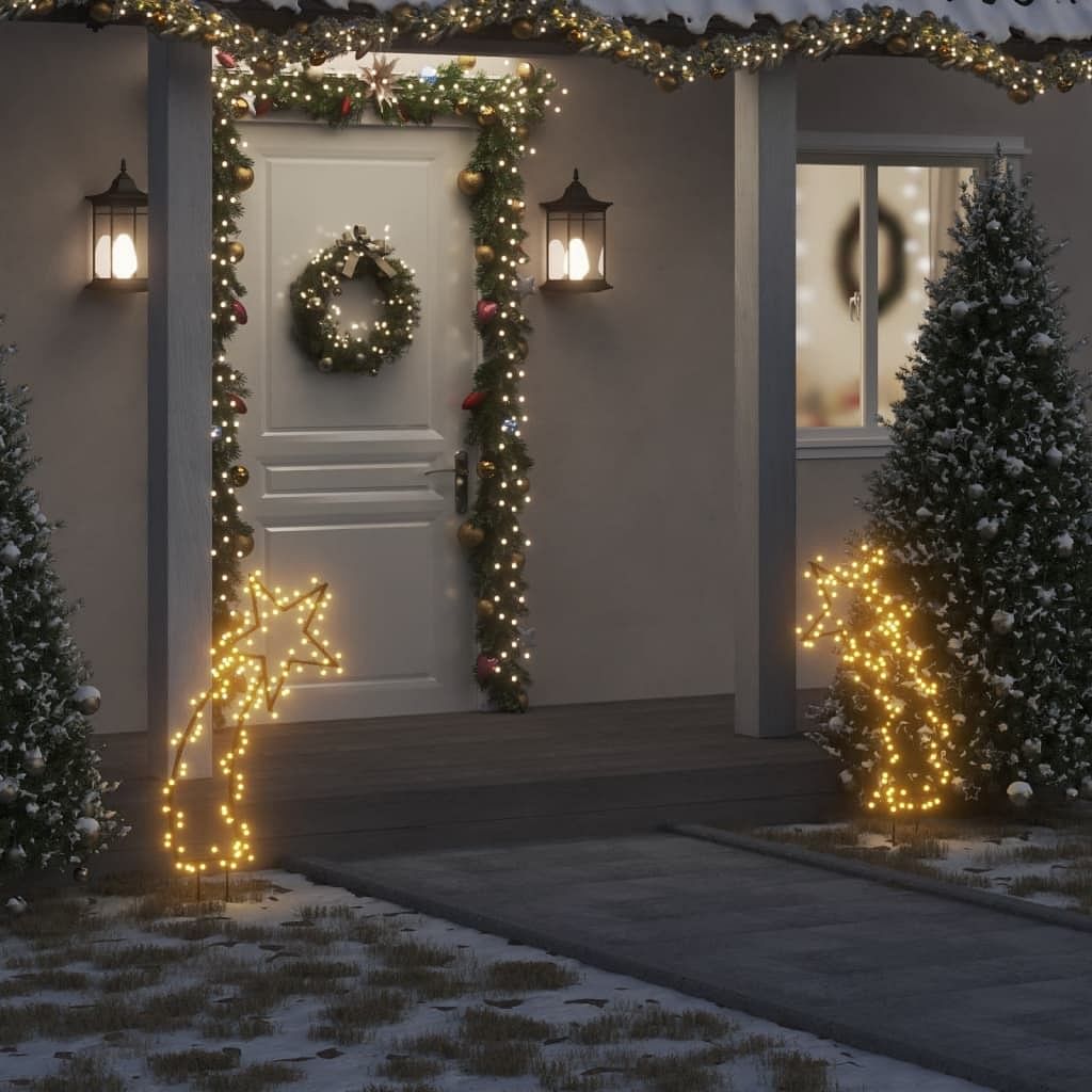 Christmas light decoration warm white iron 35 inches height