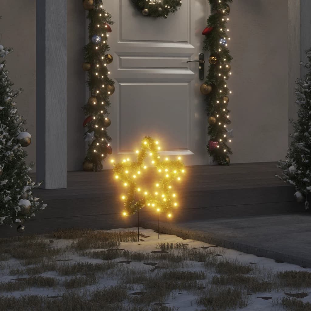 Christmas light decoration set of 3 warm white iron, pvc