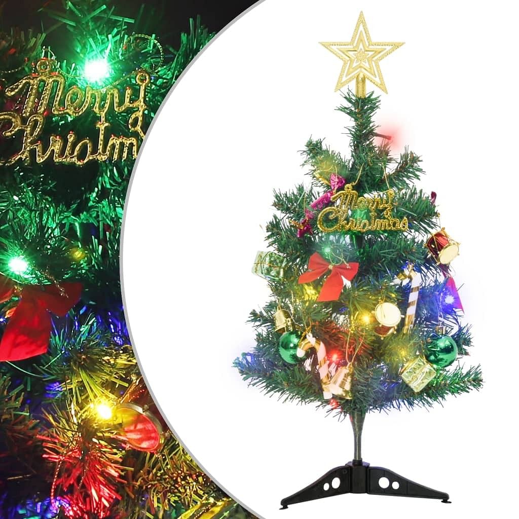 Mini artificial christmas tree green pvc small