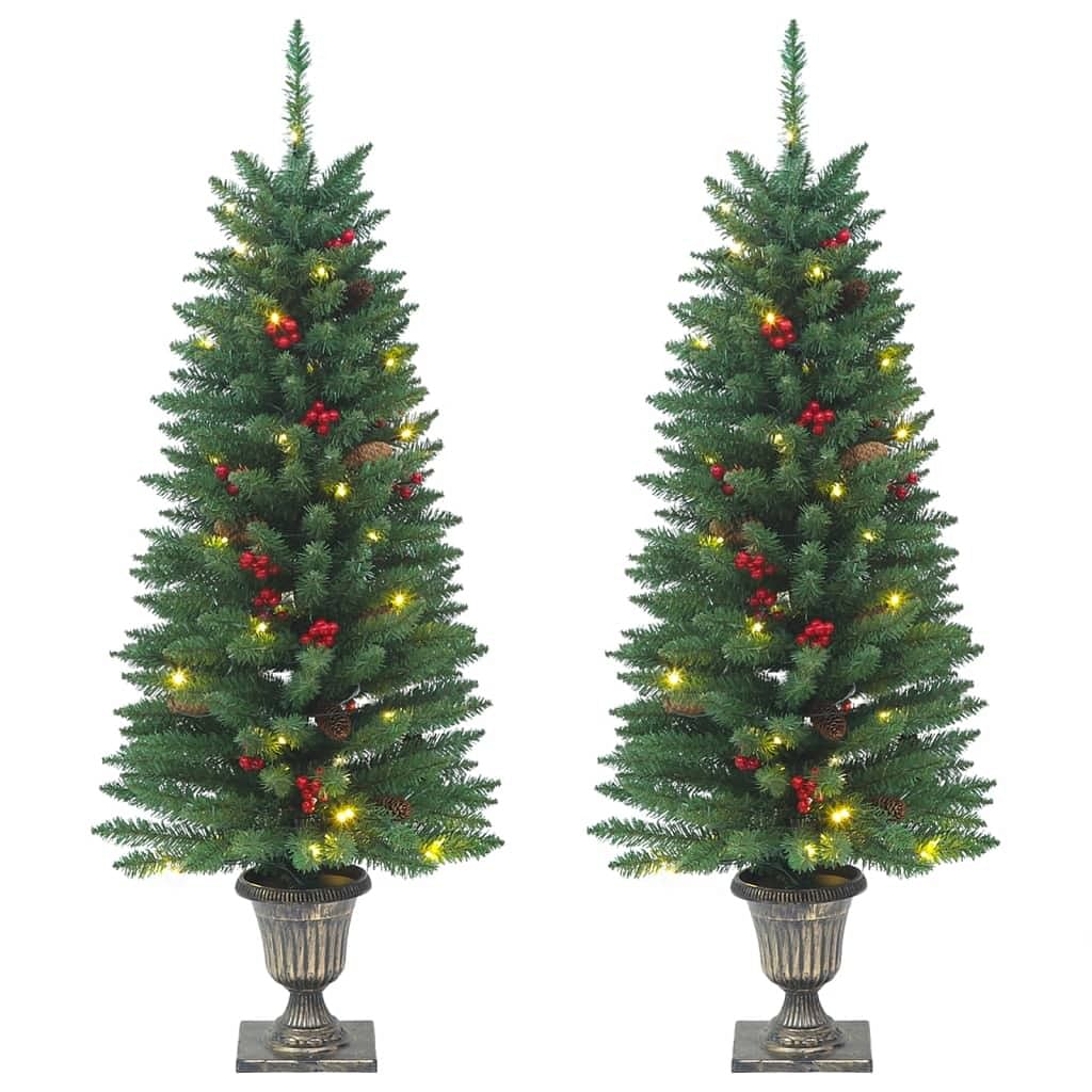 Artificial christmas tree green pvc, metal 47.2 in tall