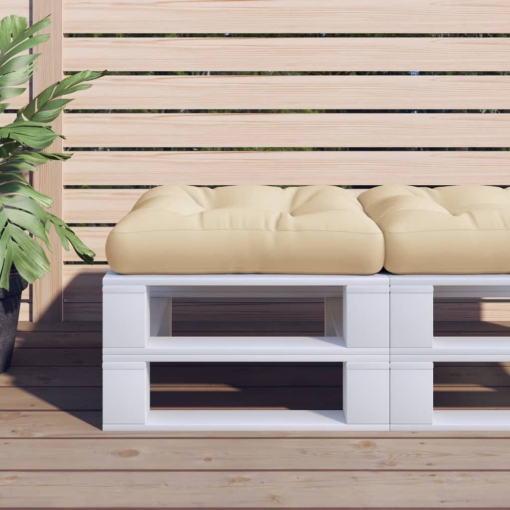 Pallet cushion beige polyester medium uv-resistant materials