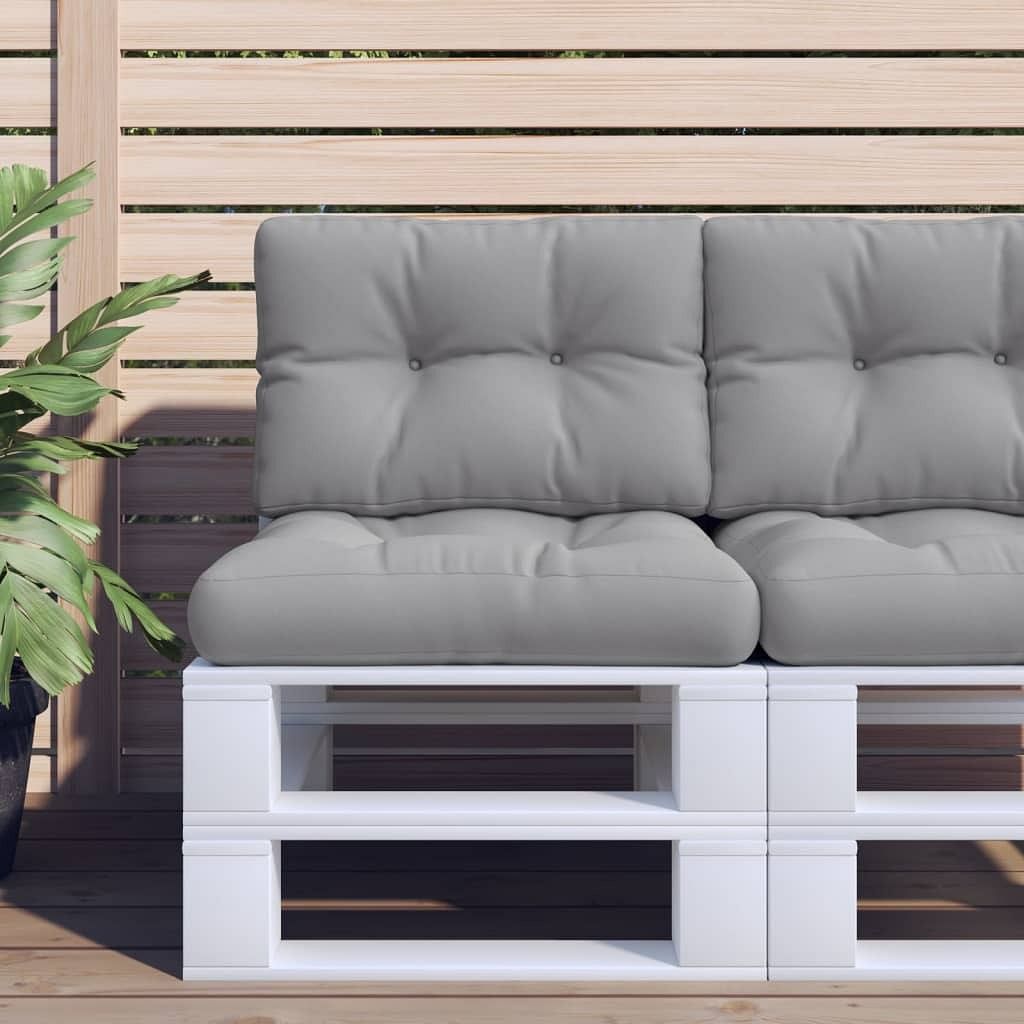 Pallet cushion grey 100% polyester 23.6 x 23.6 in