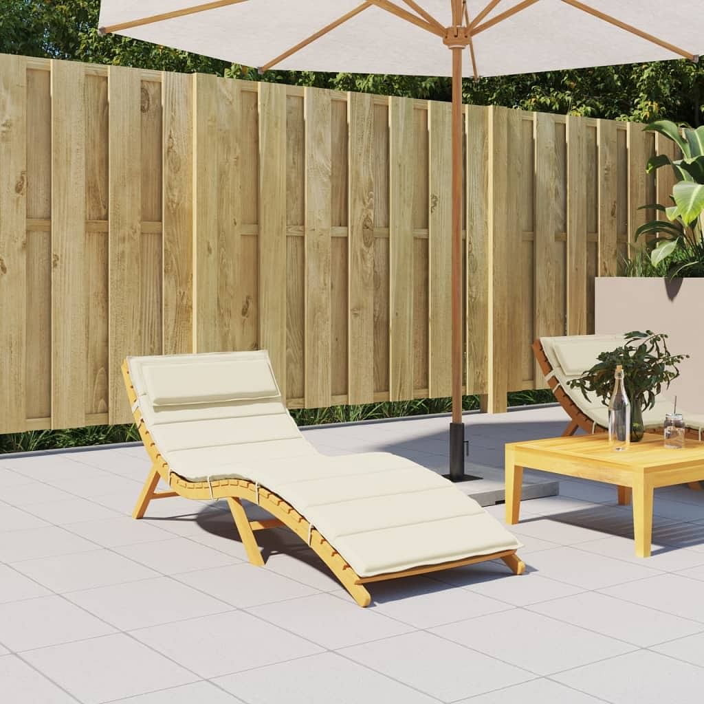 Sun lounger cushion cream