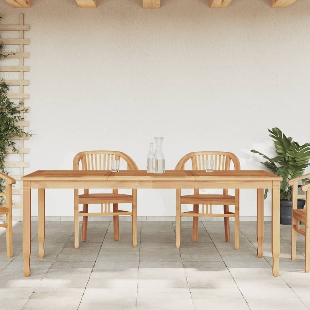 Dining table teak wood color solid teak wood large durable