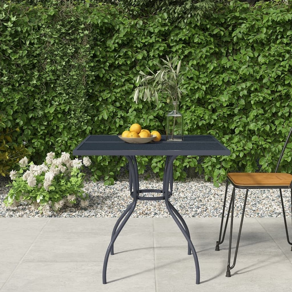 Garden table anthracite steel (e-coated and powder-coated) 31.5 in