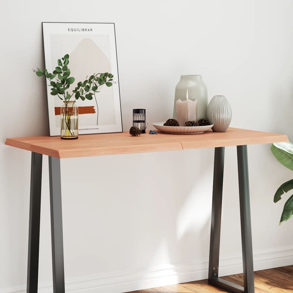 Table top light brown solid oak wood 47 in by 24 in foldable