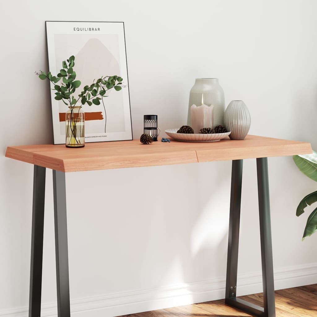 Table top light brown solid oak wood large foldable table top