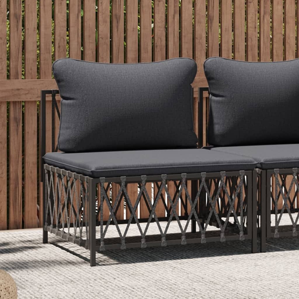 Garden middle sofa anthracite