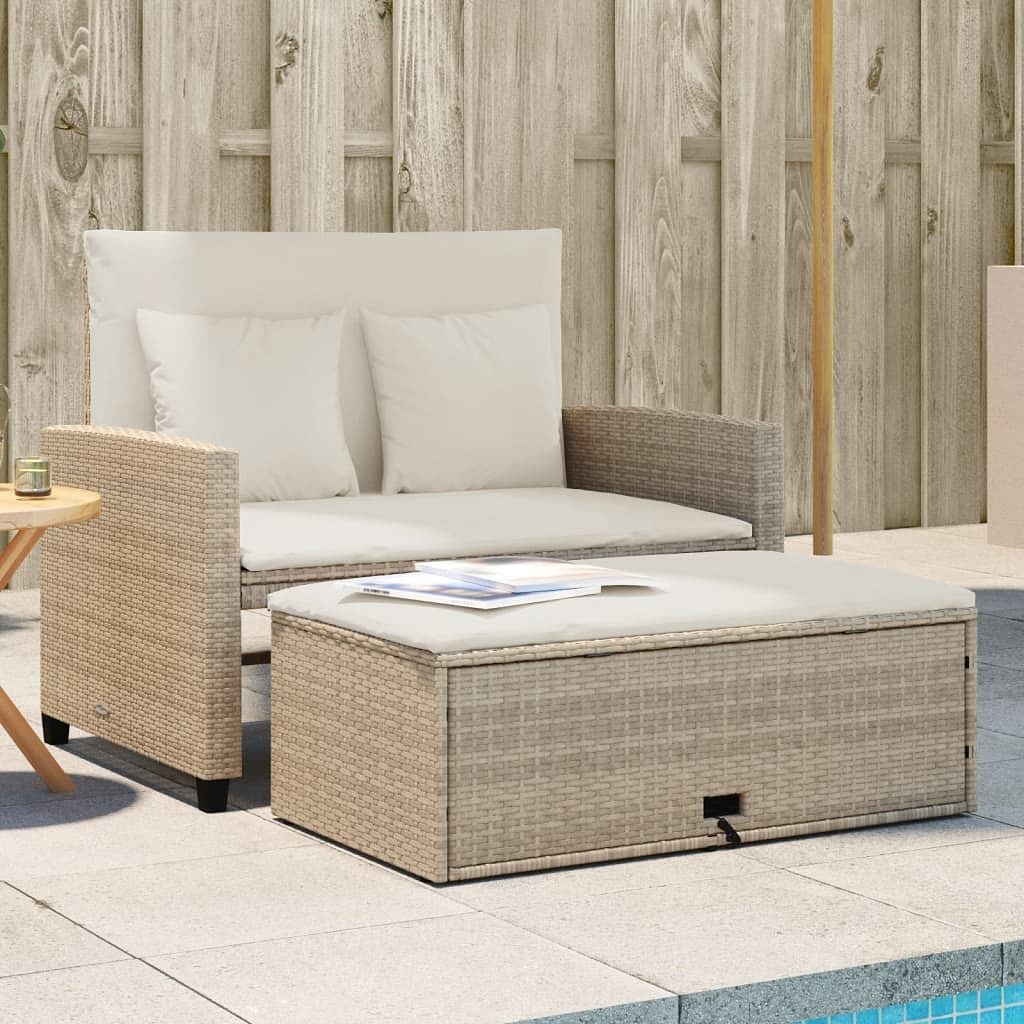 Patio sofa beige