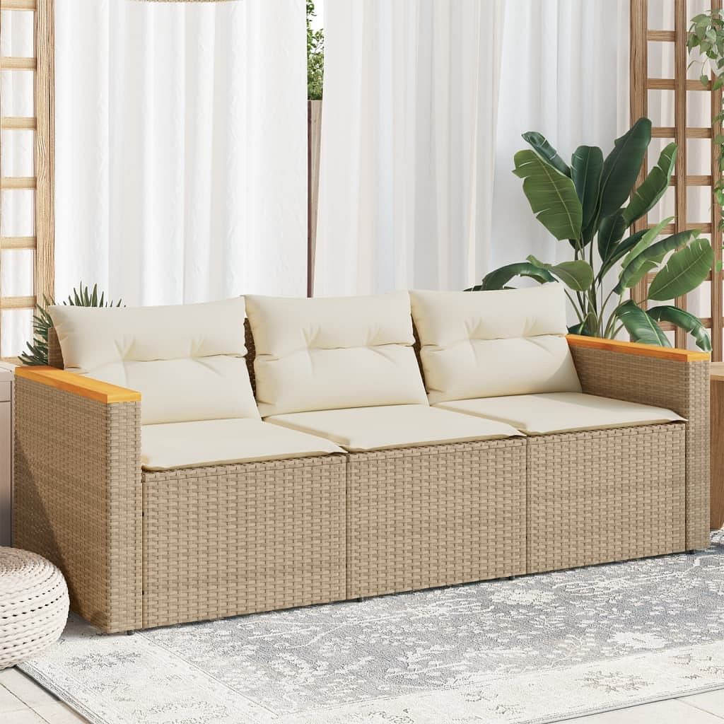 Garden sofa beige and cream