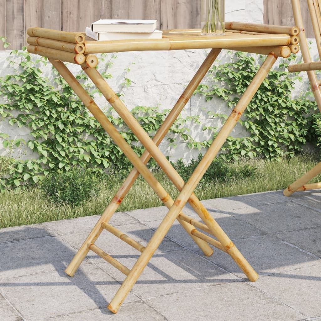 Folding tray table natural bamboo bamboo medium foldable