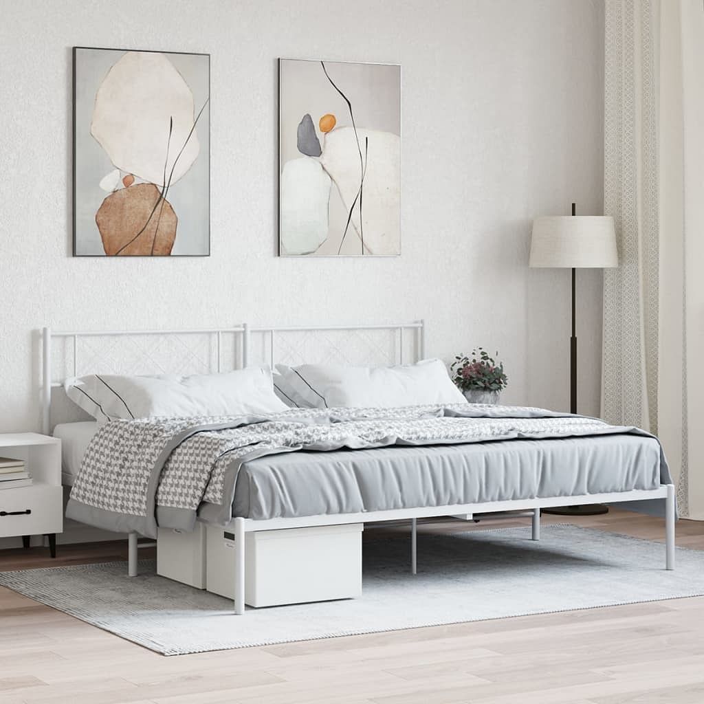 Metal bed frame metal bed frame rectangular modern