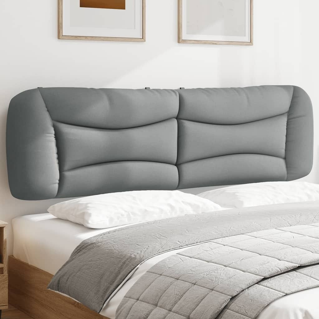 Headboard cushion light grey fabric (100% polyester)