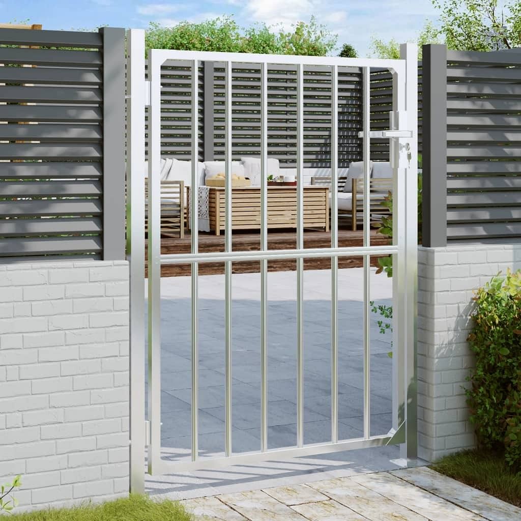 Garden gate 33.5" x 57.1" stainless steel