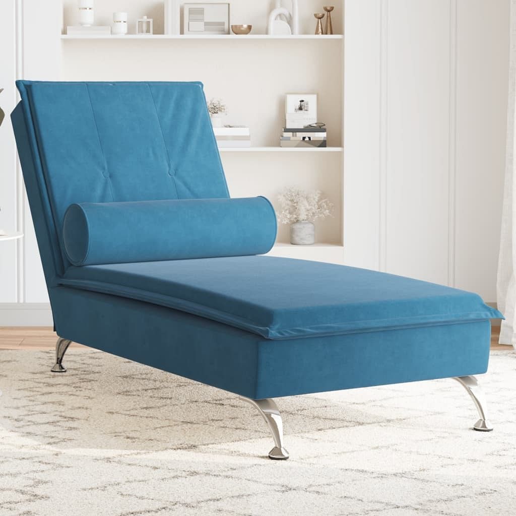 Massage chaise lounge blue