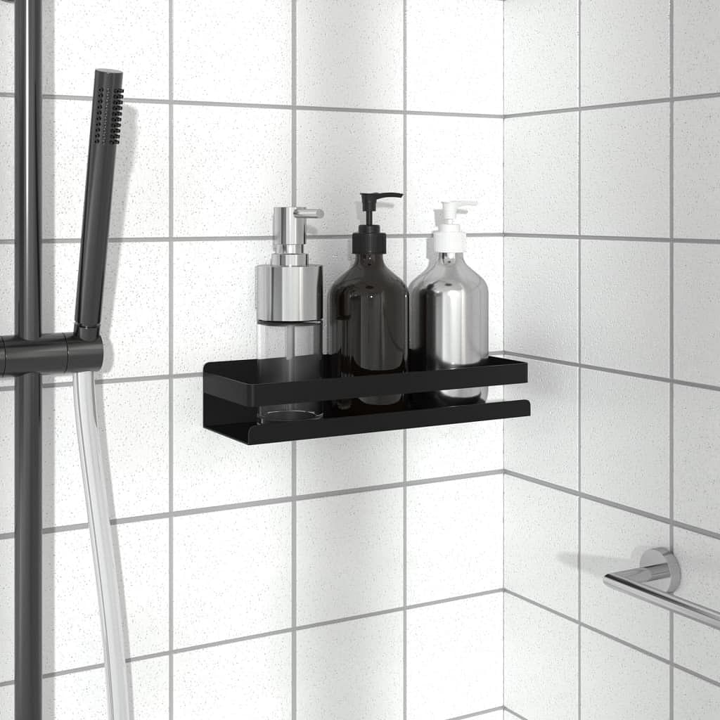 Shower shelf matte black brushed 304 stainless steel