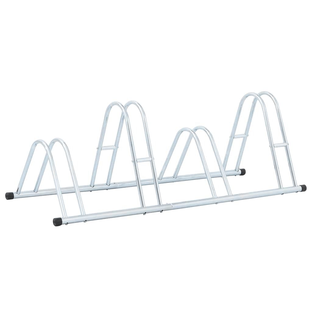 Bicycle stand for 4 bikes floor freestanding galvanized steel