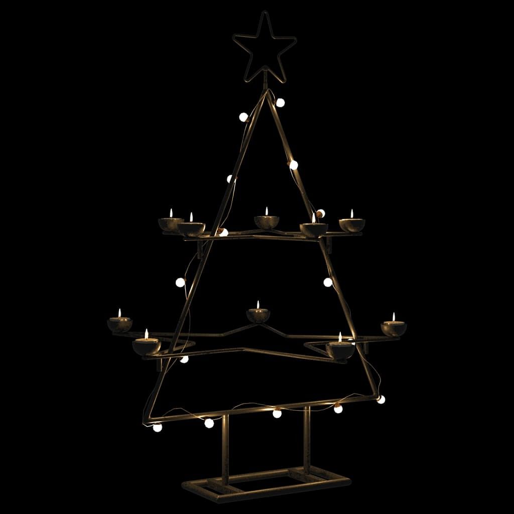 Metal christmas tree black powder-coated steel 30 in collapsible