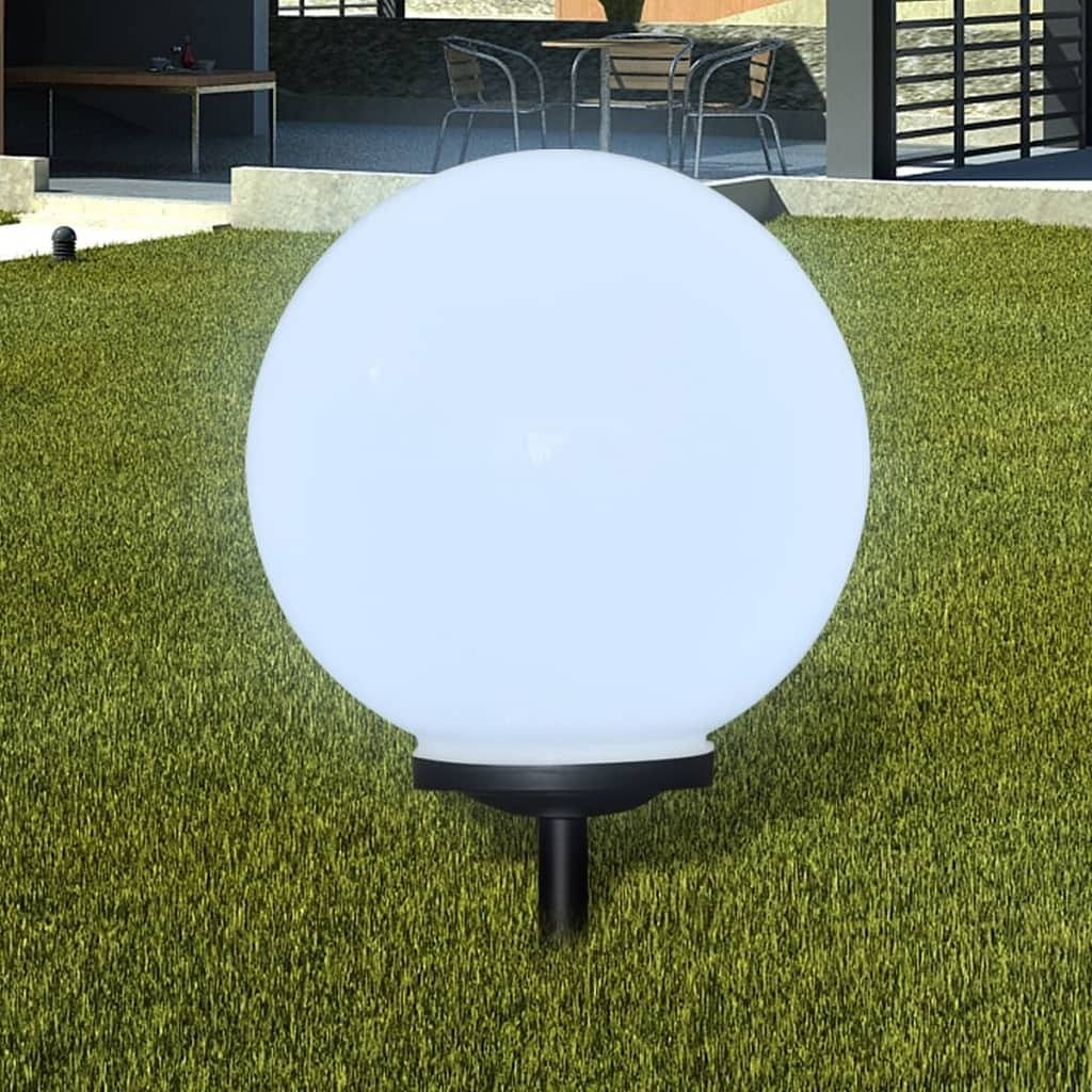 Garden light white with black accents tough plastic, pp material