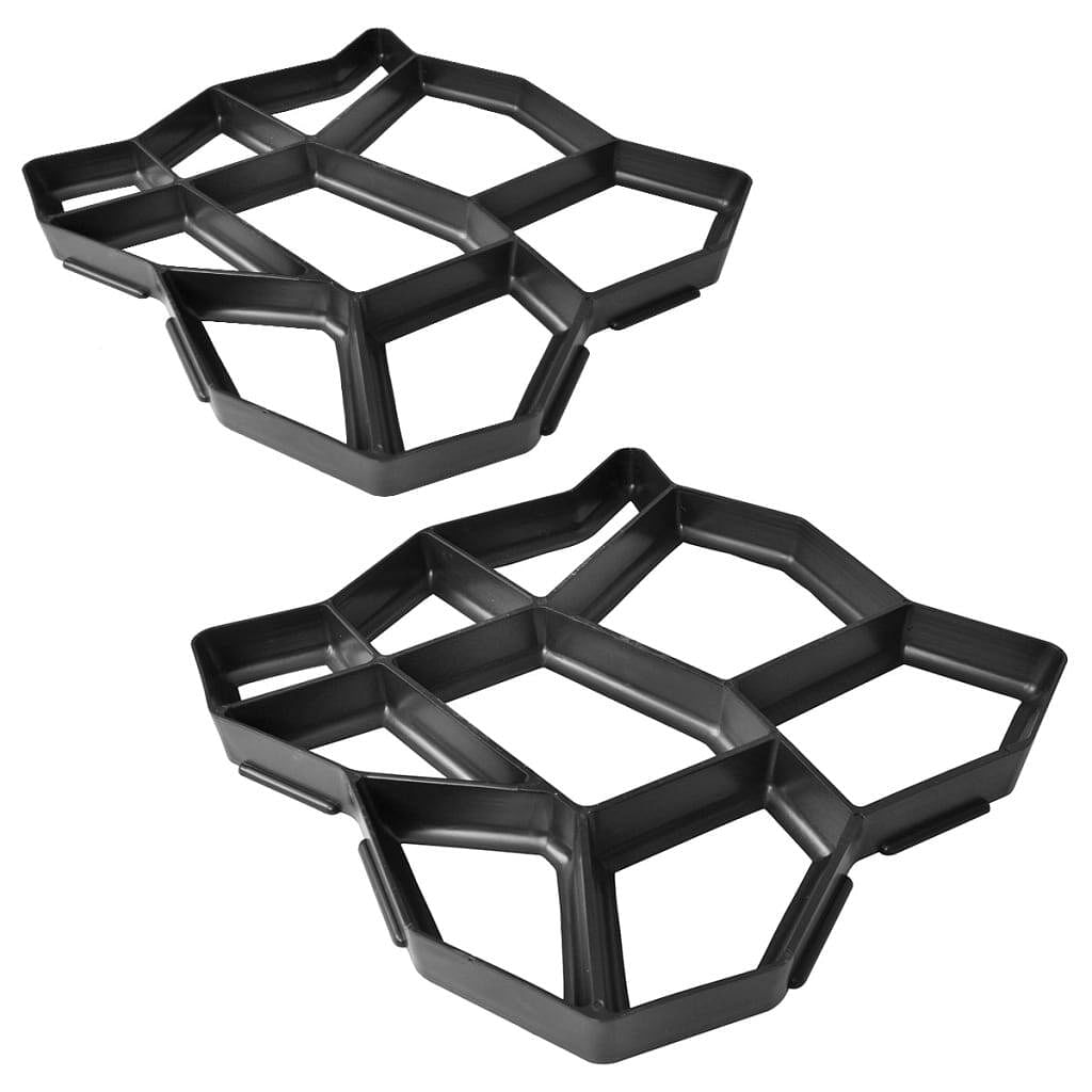 Pavement mold for the garden 16.5"x16.5"x1.6" set of 2
