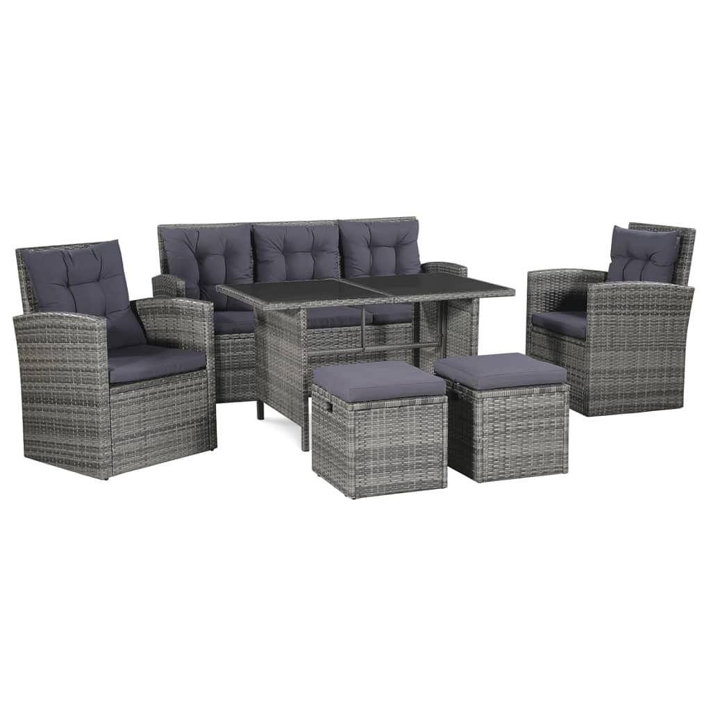 Sofa set grey and dark grey