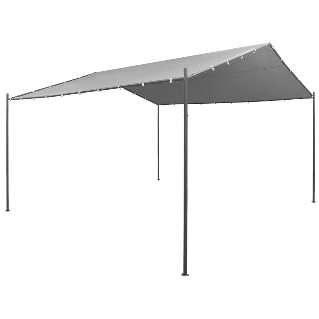 Gazebo anthracite polyester fabric with pa coating, steel