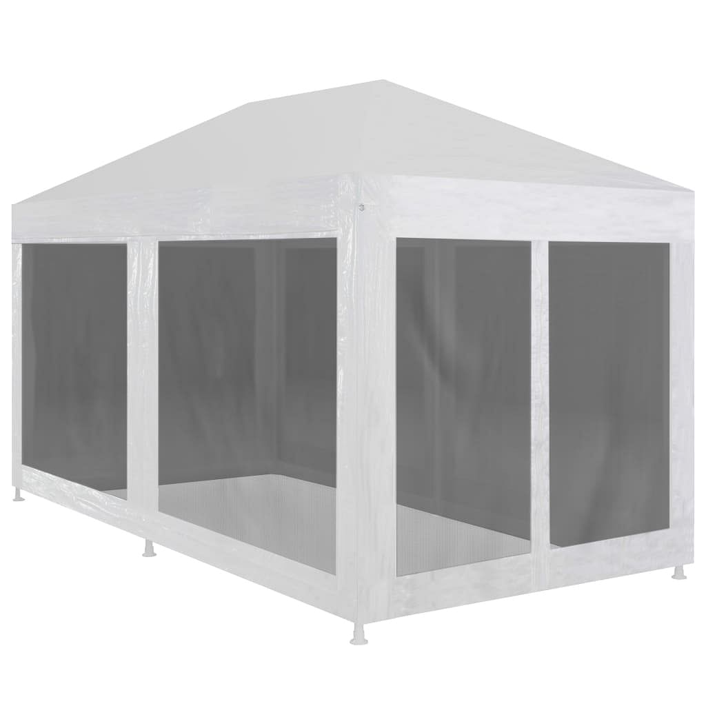 Party tent with 6 mesh sidewalls 19.7' x 9.8'