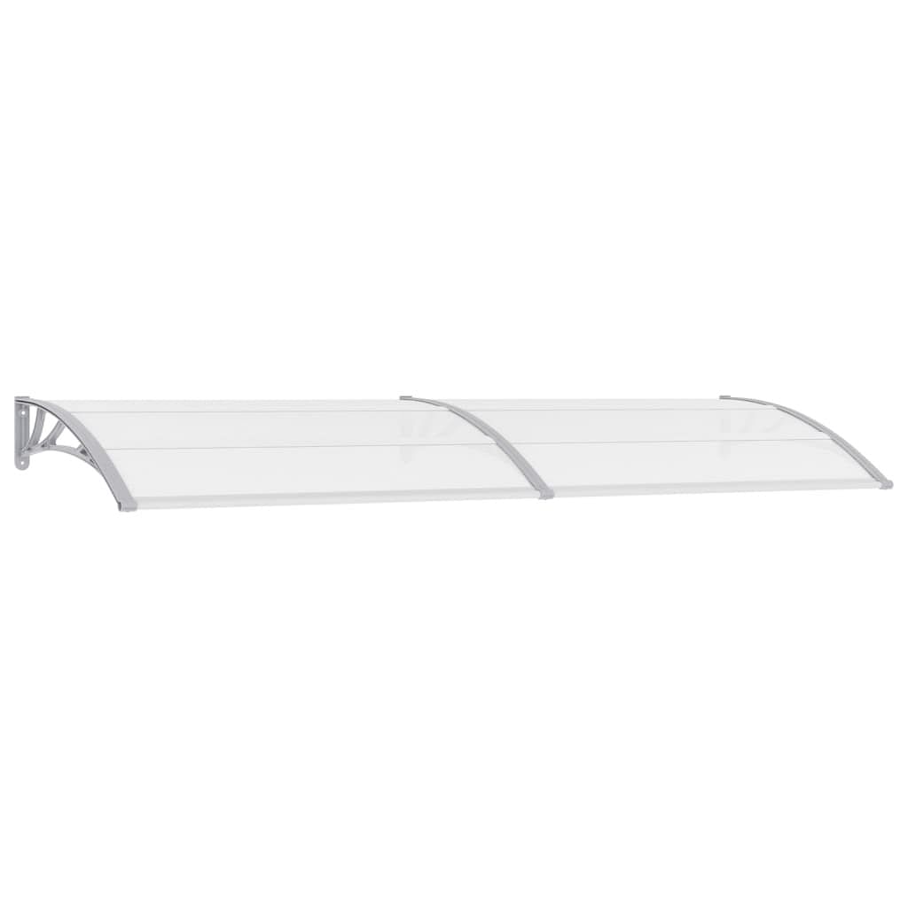Door canopy grey and clear