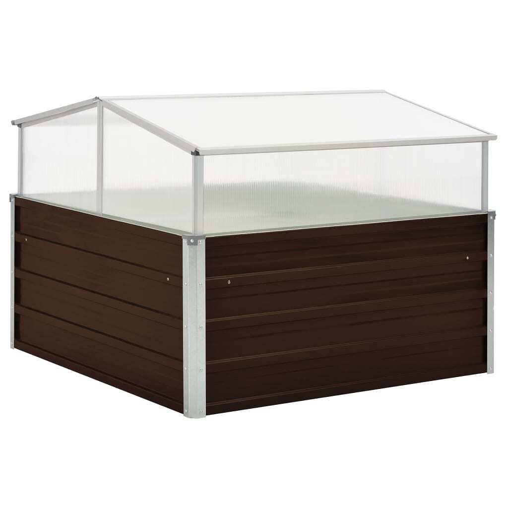 Greenhouse brown galvanized steel, pc board large durable