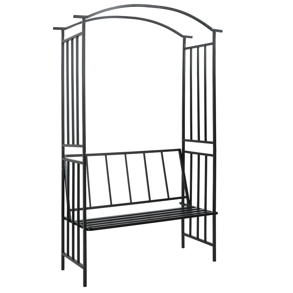 Garden arch black iron medium decorative inlays garden arch