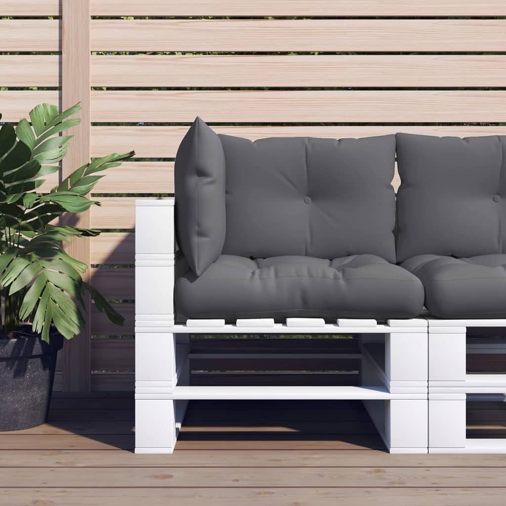 Pallet cushions 3 pcs anthracite fabric