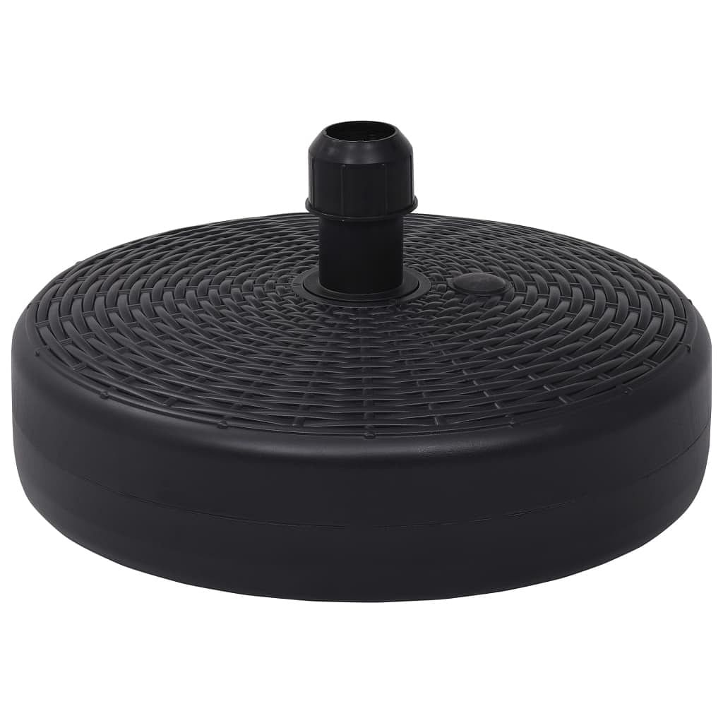 Umbrella base black hdpe plastic medium durable umbrella base