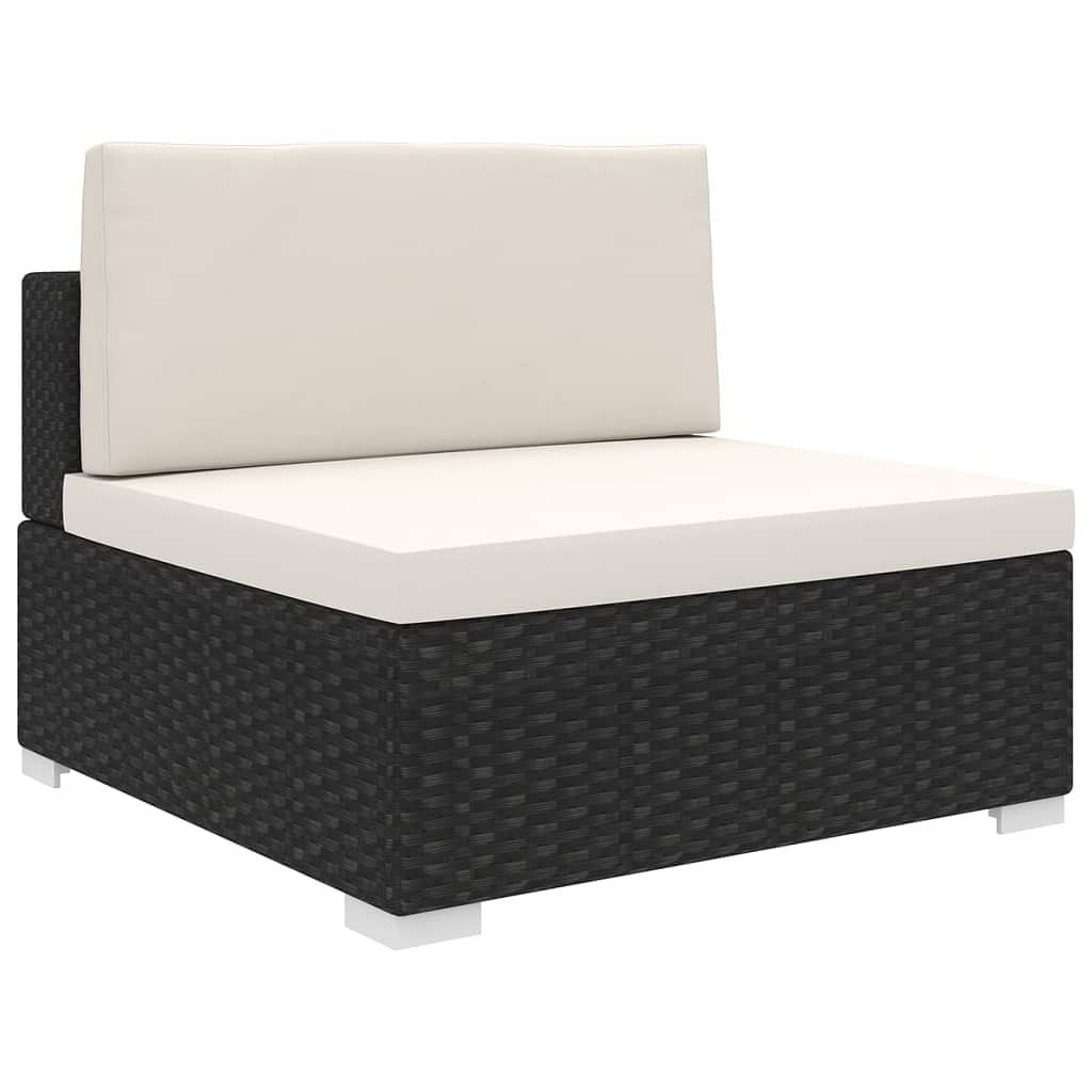 Middle seat black and cream white