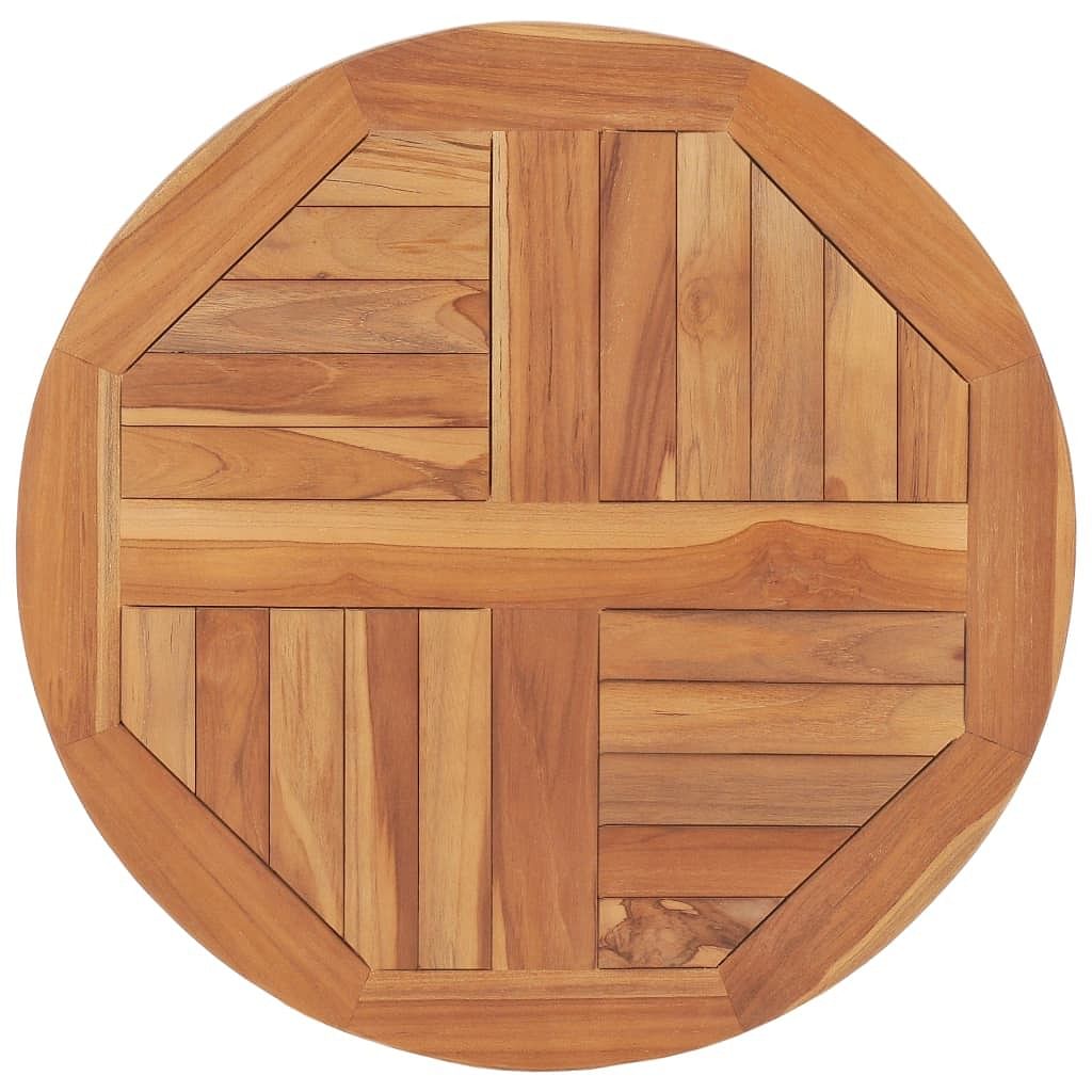 Tabletop natural teak solid teak wood 23.6 in durable