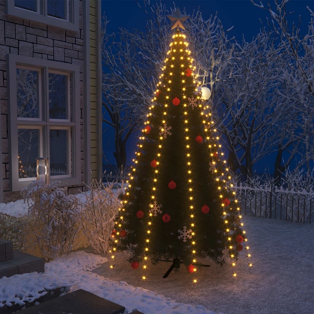Tree light dark green pvc fits a 9.8 ft tree weather-resistant