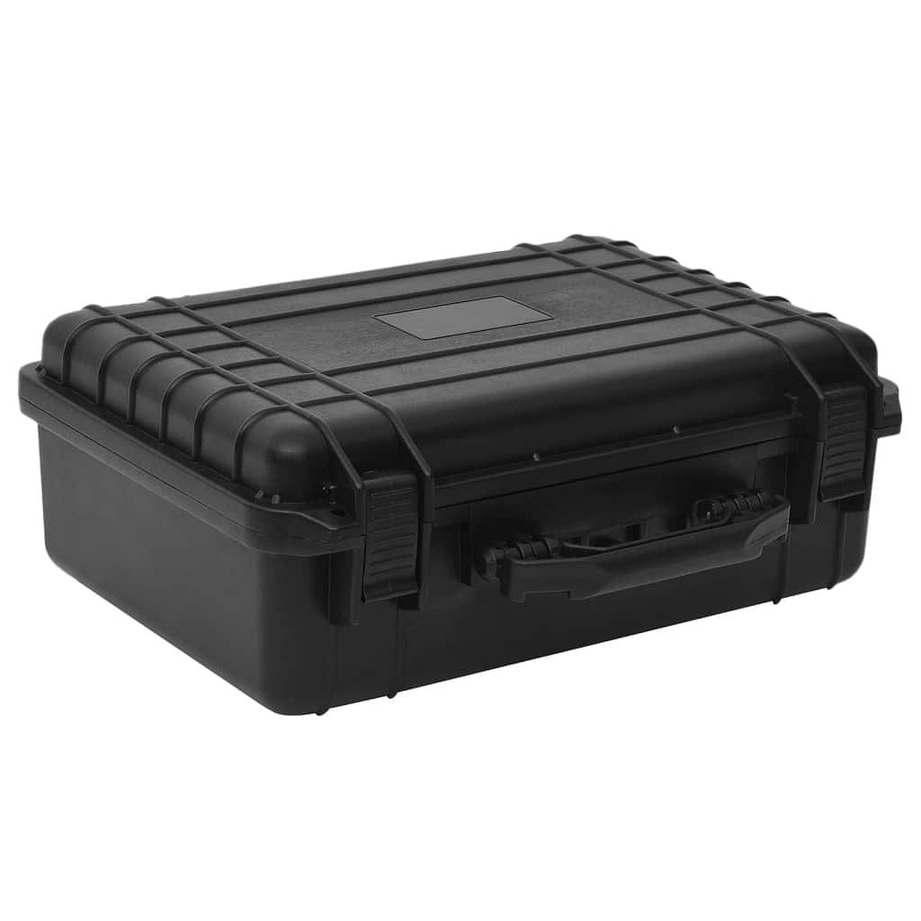 Portable flight case black 18.5"x14.2"x7.1" pp