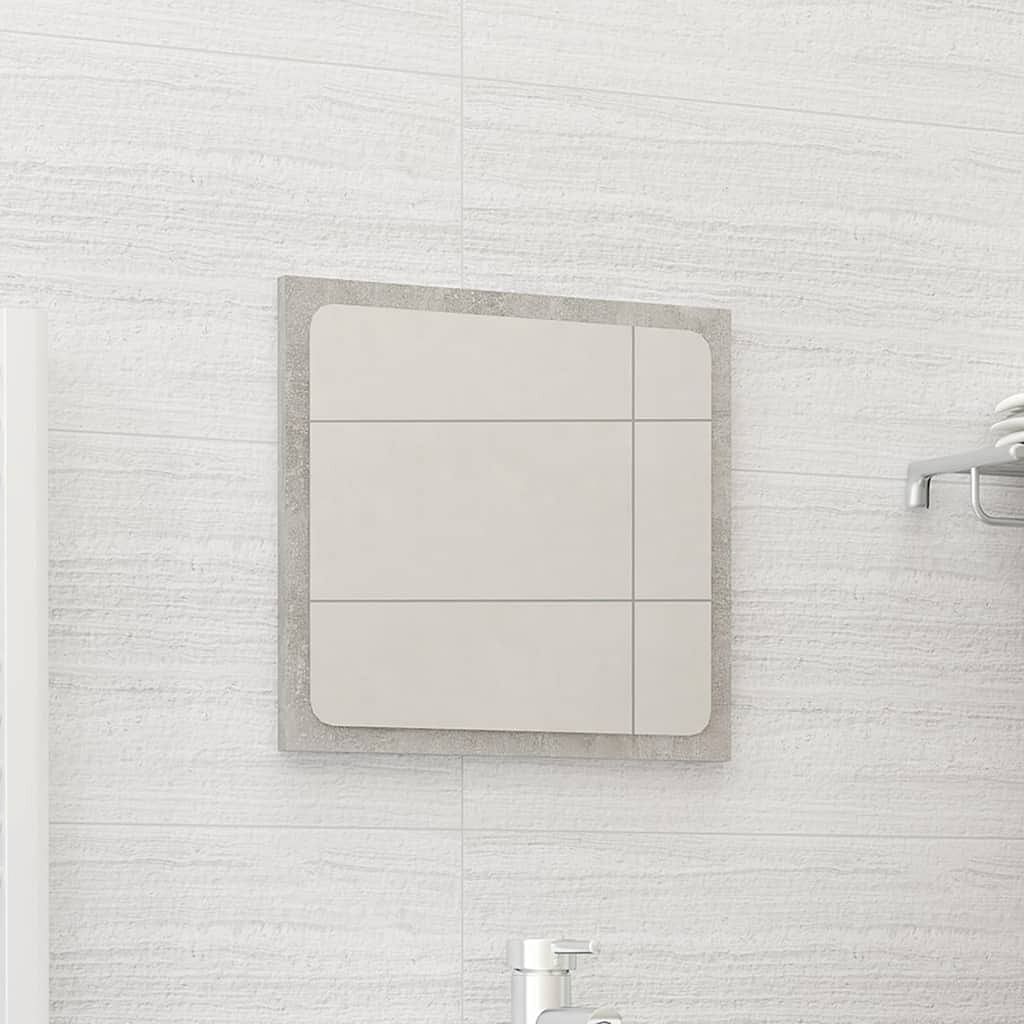 Mirror concrete grey engineered wood, acrylic medium