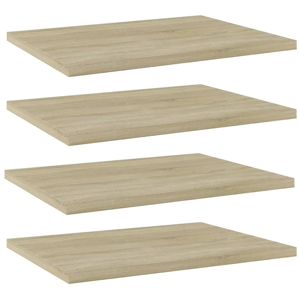 Shelf set of 4 sonoma oak engineered wood 15.7x11.8 in