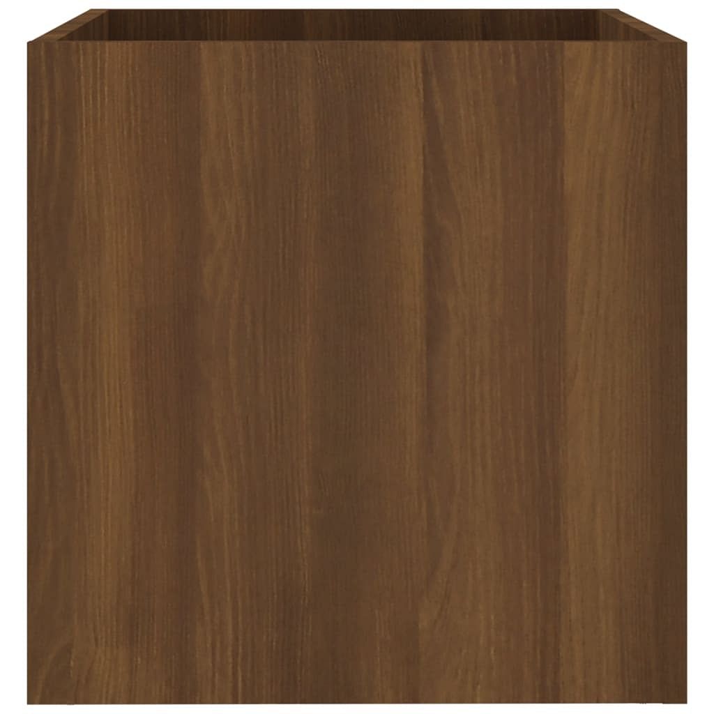 Planter box brown oak engineered wood medium decorative inlays