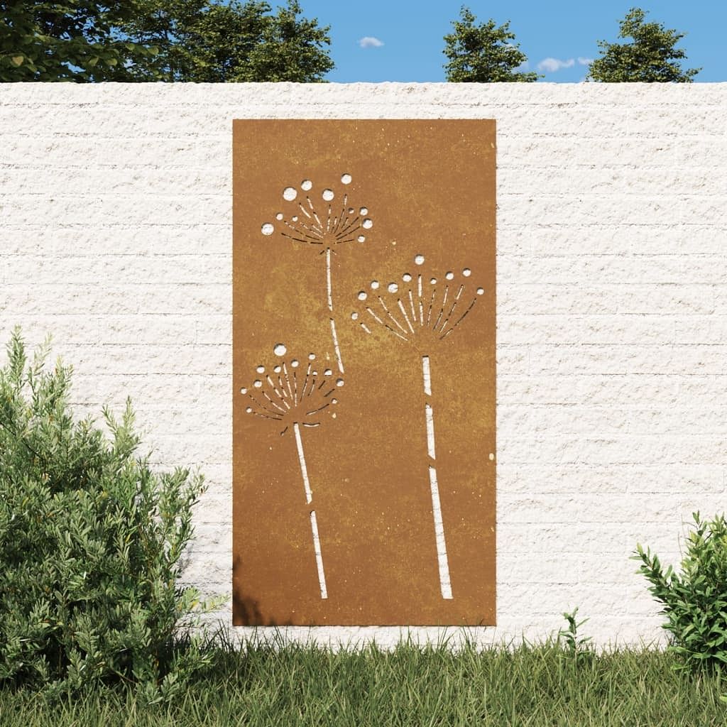 Garden wall decoration rustic corten steel 41.3 x 21.7 in