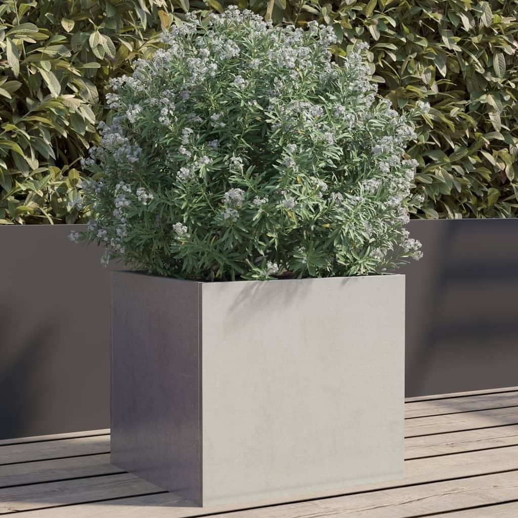 Planter silver stainless steel good for small plants tough