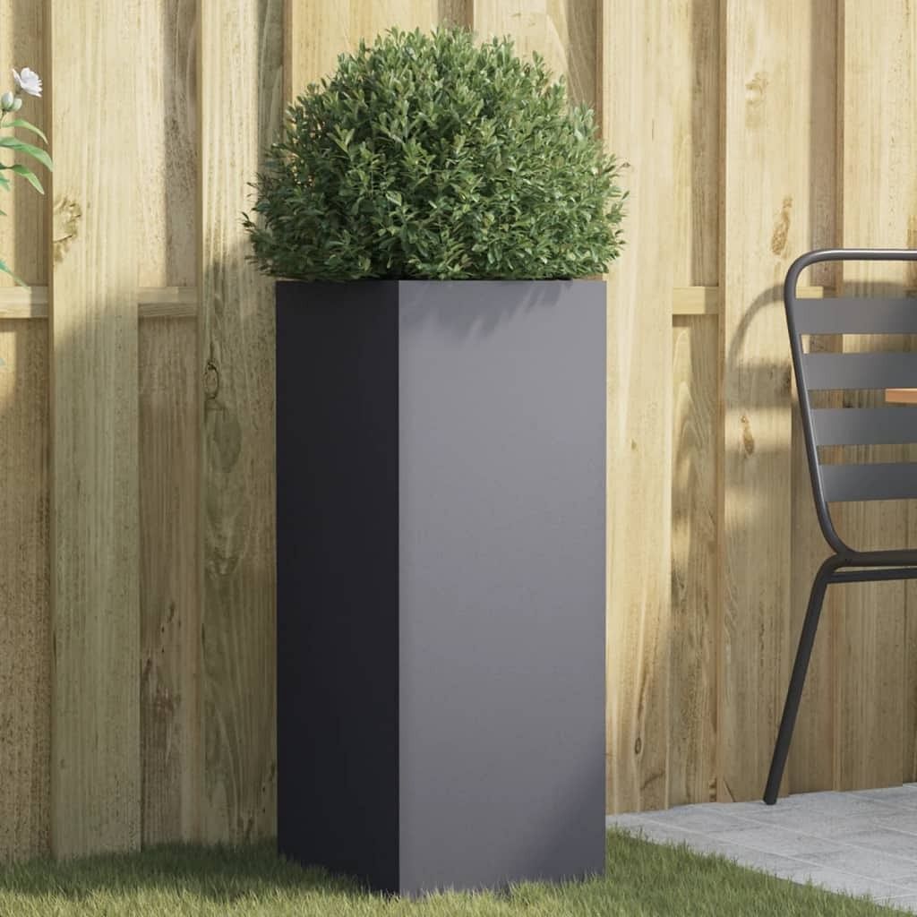 Planter anthracite cold-rolled steel medium durable planter