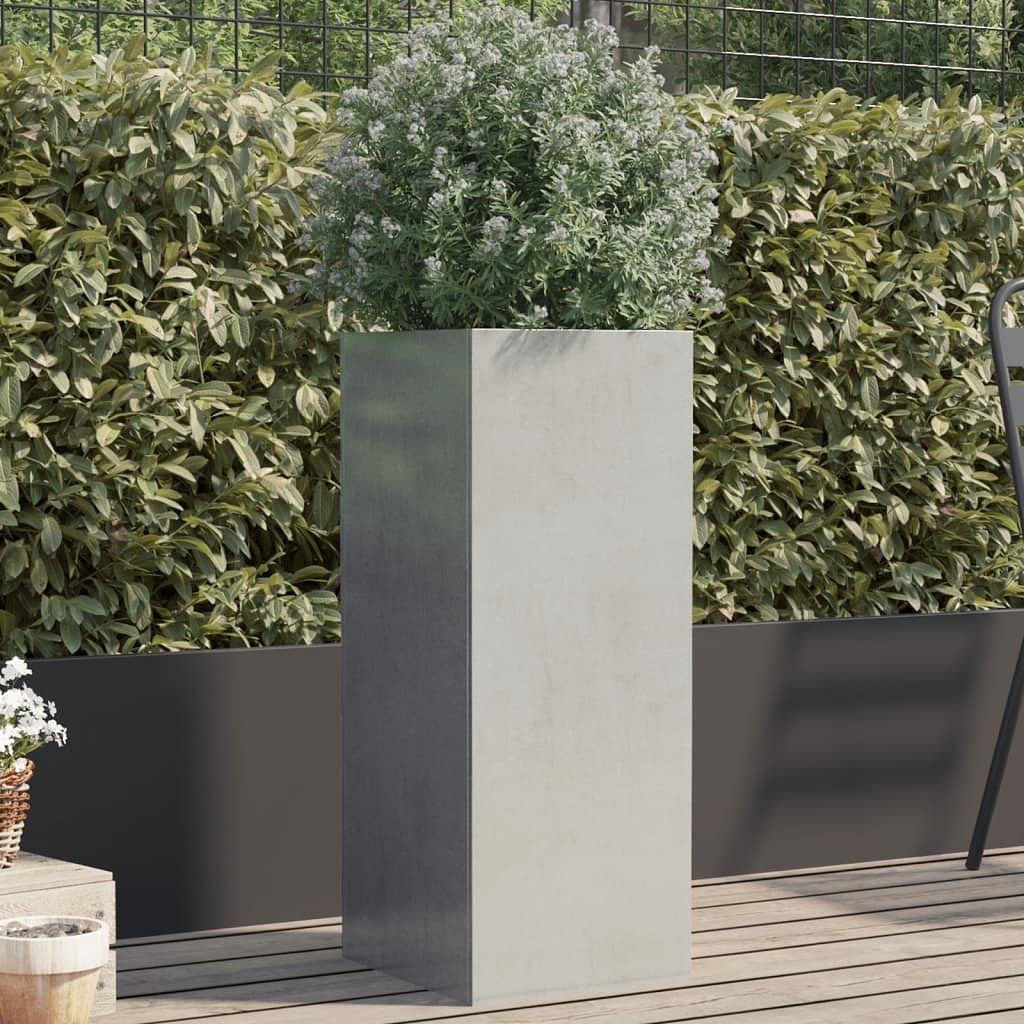 Planter silver stainless steel medium decorative inlays planter