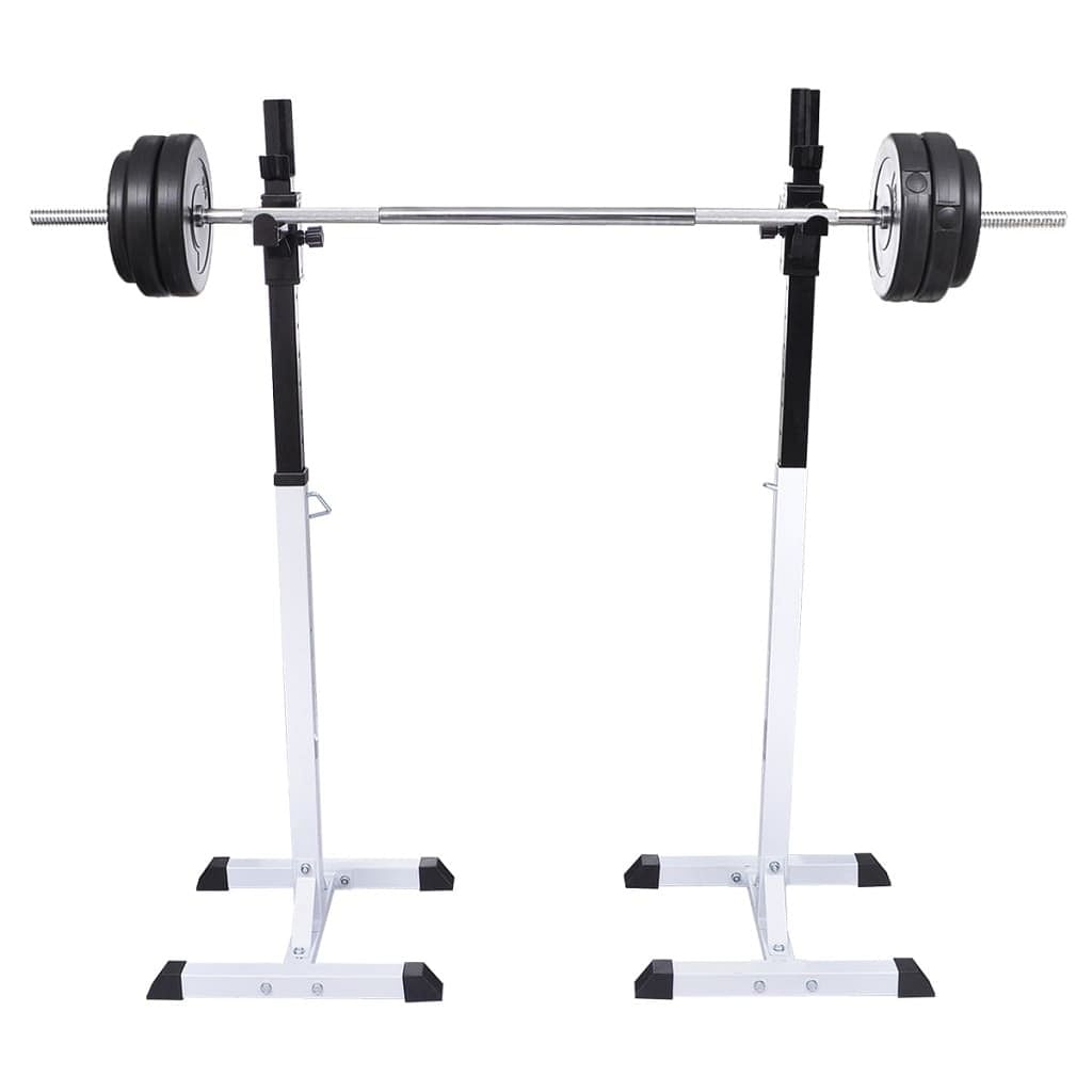 Squat barbell rack set