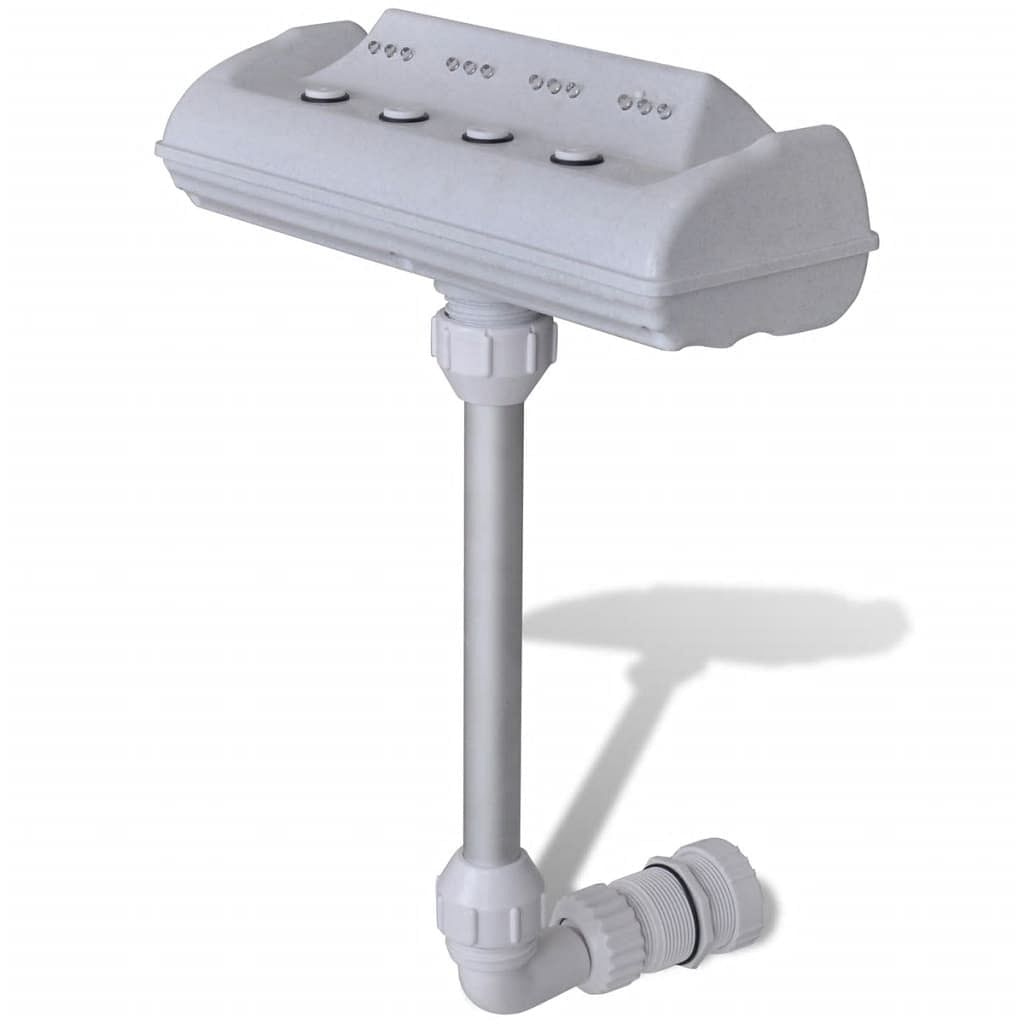 Swimming pool accessory white plastic small adjustable armrests