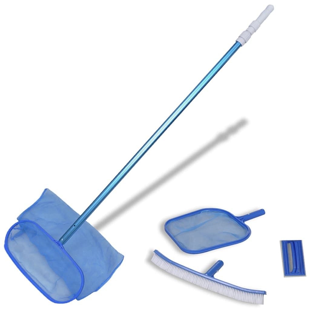 Swimming pool accessory blue aluminum, nylon adjustable