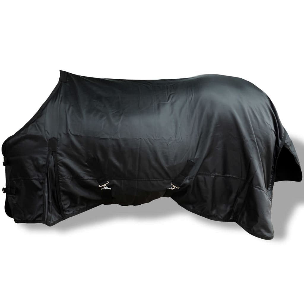Horse rug black polyester 57.1 in long fleece rugs other