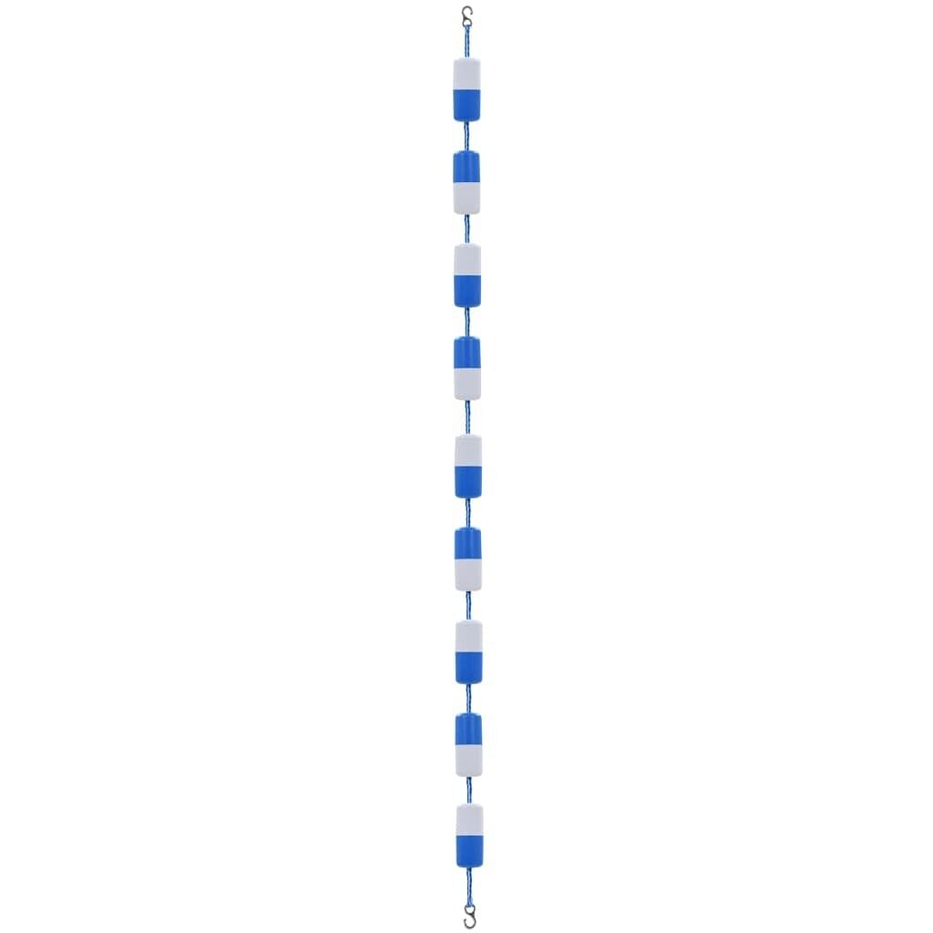 Swimming pool safety divider rope blue and white abs plastic