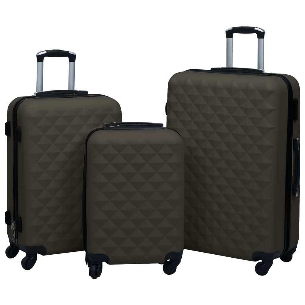 Hardcase trolley set 3 pcs anthracite abs