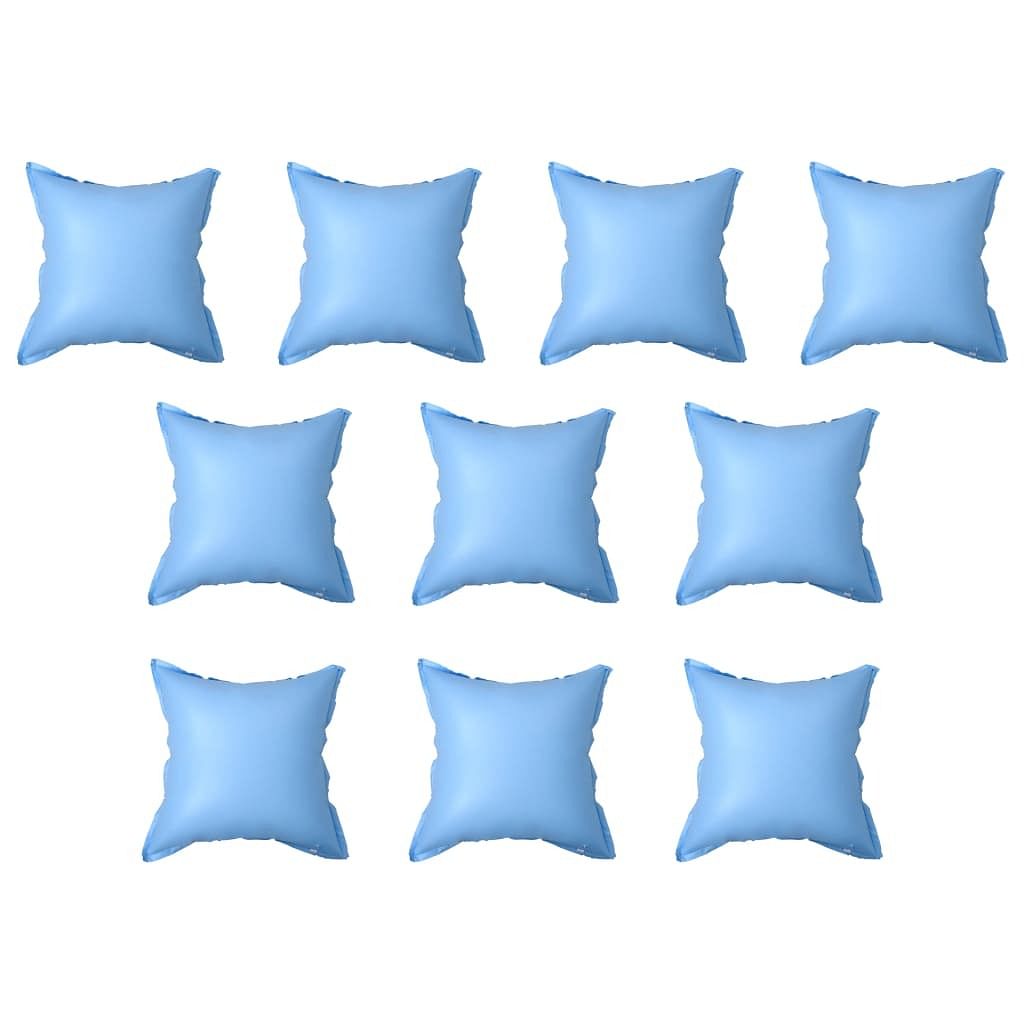 Pool pillow set of 10 blue pvc large durable pool pillow